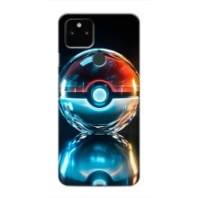 Чехол с Пикачу на Google Pixel 5 (Мяч Пикачу)