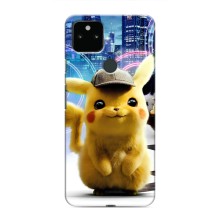 Чехол с Пикачу на Google Pixel 5 (Пикачу в городе)