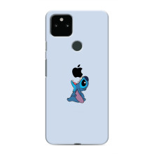 Чохол з принтом Стіч на Google Pixel 5 (Stitch apple)