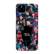 Чехол Гра в кальмара для Google Pixel 5 – Коллаж игры кальмара