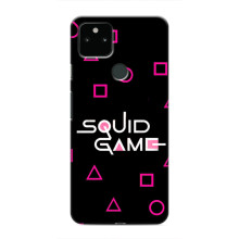 Чехол Гра в кальмара для Google Pixel 5 – Логотип игры кальмара