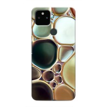 Мраморный чехол на Google Pixel 5 (VPrint) (Радужный Мрамор)