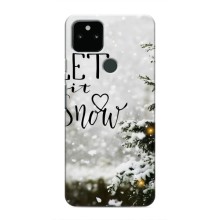 Новорічні, Святкові Чохли для Google Pixel 5 - 2024 год – Let it snow