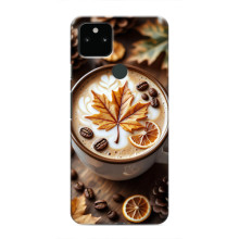 Чехол с уникальным дизайном «Осень с кофе» для Google Pixel 5 – Пряный кофе