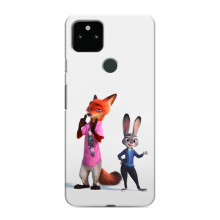 Силіконовий чохол з принтом Зоотрополіс для Google Pixel 5 – Джуді і Нік