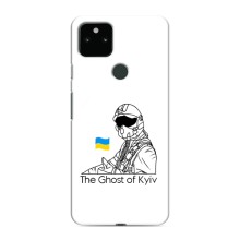 Защитные чехлы (Призрак Киева) для Google Pixel 5 (AlphaPrint) (Летчик Киева)