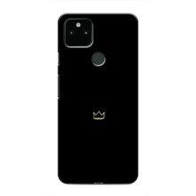 Чохол (Корона на чорному фоні) для Гугл Піксель 5а 5джі (Міні корона)