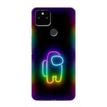 Чехол Амонг Ас для Google Pixel 5a 5G (AlphaPrint) (Яркий скин)