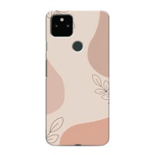 Чохол квітковий дизайн для Google Pixel 5a 5G – Кориневий фон