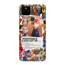Чехол Зоотрополіс на Google Pixel 5a 5G – Коллаж Зоо