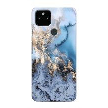 Мраморный чехол на Google Pixel 5a 5G (VPrint) (Нежный мрамор)