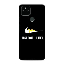 Силиконовый Чехол на Google Pixel 5a 5G с картинкой Nike (Later)