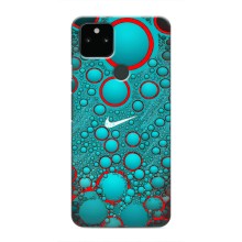 Силиконовый Чехол на Google Pixel 5a 5G с картинкой Nike (Найк зеленый)