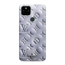 Текстурний Чохол Louis Vuitton для Гугл Піксель 5а 5джі (Білий ЛВ)