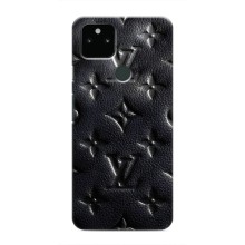 Текстурный Чехол Louis Vuitton для Гугл Пиксель 5а 5джи (Черный ЛВ)