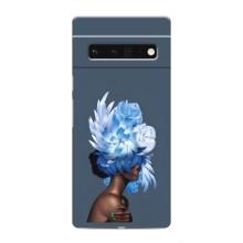 Чехлы (ART) Цветы на Google Pixel 6 Pro (VPrint) (Цветы на голове)