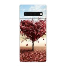 Чехлы для любимой на Гугл Пиксель 6 Про (VPrint) (Дерево сердце)