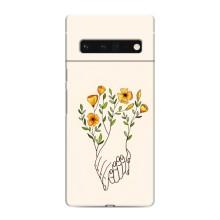 Чехлы для любимой на Гугл Пиксель 6 Про (VPrint) (Руки любви)