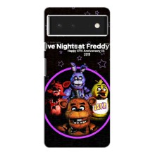 Чехлы Пять ночей с Фредди для Гугул Пиксель 6 Про – Лого Фредди