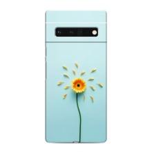 Чехлы с Цветами для Google Pixel 6 Pro (VPrint) (Желтый цветок)