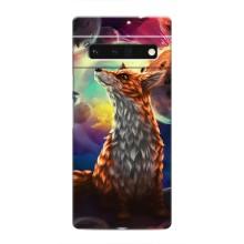 Чехлы с картинкой Лисички для Google Pixel 6 Pro (VPrint) (Лисица в космосе)