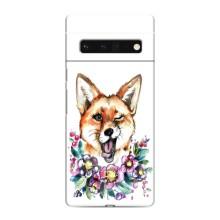 Чехлы с картинкой Лисички для Google Pixel 6 Pro (VPrint) (Веселая лисичка)