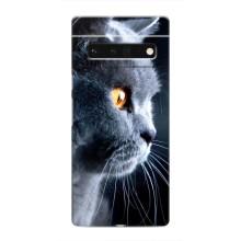 Чохли з Котиками для Google Pixel 6 Pro (VPrint) (Сірий Кіт)