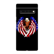 Чехол Флаг USA для Google Pixel 6 Pro (Крылья США)