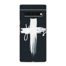 Чехол для Google Pixel 6 Pro (AlphaPrint) - (Христианские) (Иисус)