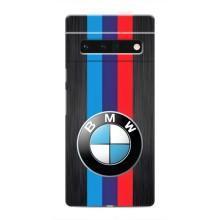 Чехол для Гугл Пиксель 6 Про - с принтом БМВ (AlphaPrint) (Лого BMW)