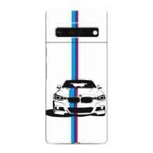 Чехол для Гугл Пиксель 6 Про - с принтом БМВ (AlphaPrint) (Машина БМВ)