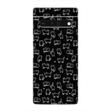 Чохол з принтом для Google Pixel 6 Pro (AlphaPrint) Модні коти (Маленькі котики)
