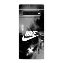 Чехол для Google Pixel 6 Pro - с принтом Найк (AlphaPrint) (Лого Найк)