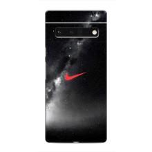 Чехол для Google Pixel 6 Pro - с принтом Найк (AlphaPrint) (Найк красный)