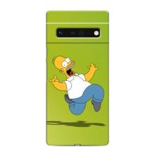 Чехол с Симпсонами для Google Pixel 6 Pro (VPrint) (Гомер Симпсон)