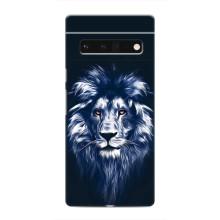Чехол со Львом для Google Pixel 6 Pro (VPrint) (Синий Лев)