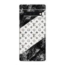 Чехол Стиль Louis Vuitton на Google Pixel 6 Pro – LV на белом