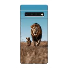 Чехол Король лев на Гугл Пиксель 6 Про (Мусафа и Симба)