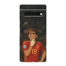 Чехол с футболистом Ламин Ямаль Google Pixel 6 Pro (Ямаль аниме)