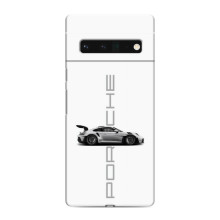 Чохол з авто Порше для Google Pixel 6 Pro – білий порше