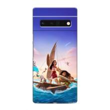 Чехол с мультфильмом Моана Google Pixel 6 Pro (Моана и Мауи)