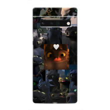 Чехол как приручить дракона на Google Pixel 6 Pro – Дракон коллаж