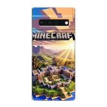 Чехол с картинками Майнкрафт для Гугл Пиксель 6 Про – Minecraft