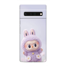 Чехол с принтом Лабубу для Google Pixel 6 Pro – Фиолетовый Лабубу