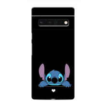 Чехол с принтом Стич на Google Pixel 6 Pro – Стич на черном