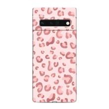 Чохол з розовим принтом для Google Pixel 6 Pro – Рожевий леопард