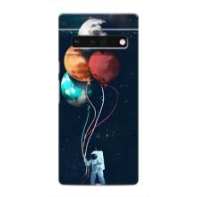 Космические Чехлы для Гугл Пиксель 6 Про (VPrint) (Планеты шарики)