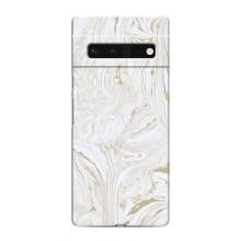 Мраморный чехол на Google Pixel 6 Pro (VPrint) (Белый мрамор)