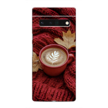 Чехол с уникальным дизайном «Осень с кофе» для Google Pixel 6 Pro – Кофе на пледе