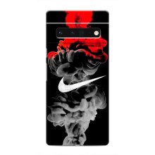 Силиконовый Чехол на Google Pixel 6 Pro с картинкой Nike – Nike дым